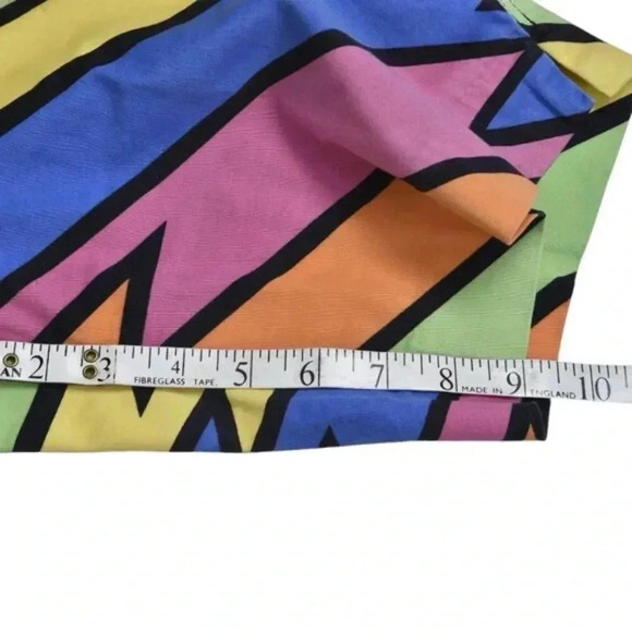 Loudmouth Shorts Colorful Bold Zigzag Patterned  Multicolor Size 4 - Picture 5 of 10